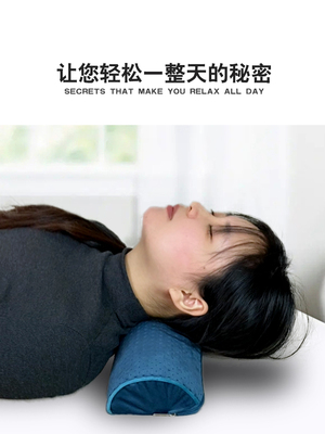 加热敷颈椎枕头睡觉专用曲度变直单个装圆牵引糖果富贵包护颈枕夏