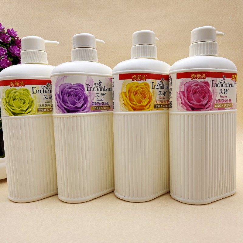 艾诗芬香沐浴露浪漫魅力优雅蜜意花香玫瑰香水精华持久留香650ml