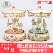 Taiwan WSA handmade creative carousel music box creative small ornaments romantic music box love for girlfriend
