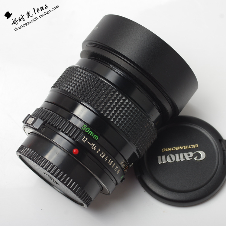 佳能 FD NFD 50 1.2 标准定焦 大光圈手动镜头 50MM F1.2 NEX