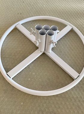 婚庆道具实心铁板底座丝网纱花路引巨型纸艺花杆底盘造型装饰摆件