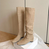 长筒时装 5cm内增高时尚 靴高筒靴百搭方头秋冬6120 YOON尹儿