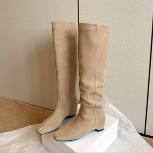 长筒时装 5cm内增高时尚 靴高筒靴百搭方头秋冬6120 YOON尹儿