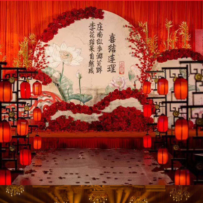 深圳婚庆公司婚礼策划路引花结婚新款婚礼t台婚礼布置装饰个性