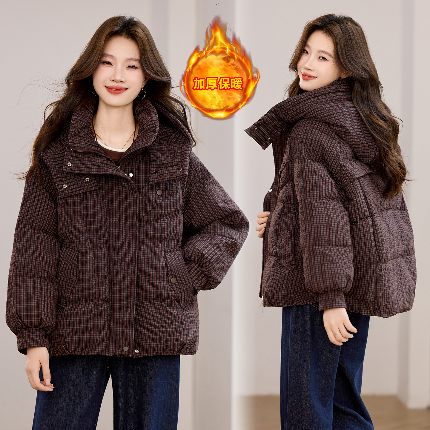 爆款棉衣女短款2025年冬季新款