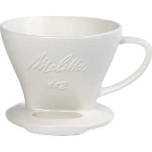 德国Melitta美乐家咖啡过滤杯陶瓷 手冲咖啡美式滴漏咖啡滤纸扇形