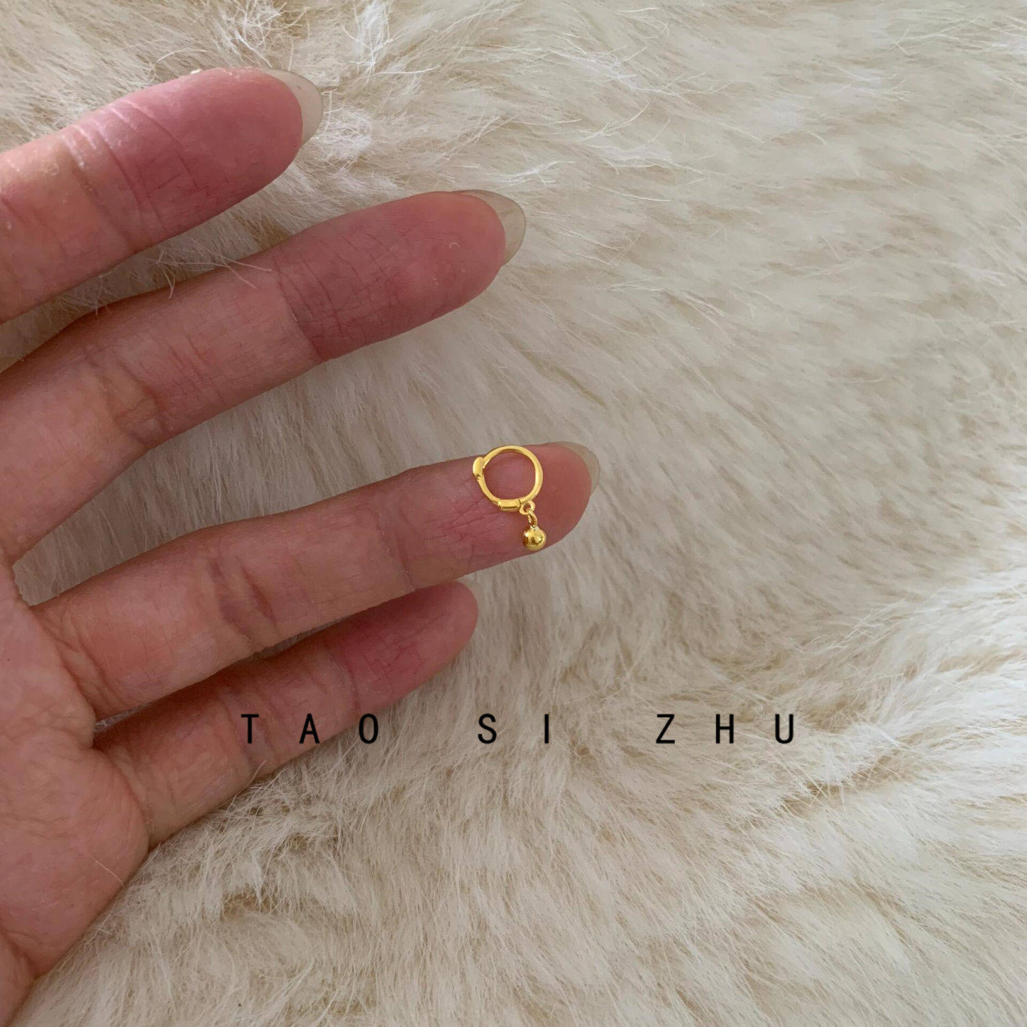 如蝶在野 迷你小金豆耳扣睡觉不用摘养耳洞小巧百搭耳骨环,饰品/流行首饰/时尚饰品新,耳钉,淘宝优惠券,粉丝福利购,淘宝优惠卷