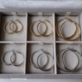 经典 刘亦菲同款 简约大圈圈耳环复古通勤耳饰 百戴不厌 如蝶在野