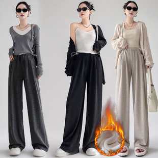 子侧边抽绳糯米窄版 孕妇裤 裤 阔腿裤 2025秋季 孕前孕后可穿长裤 新款