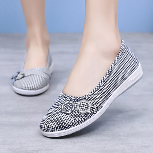 平跟休闲流行布面实惠