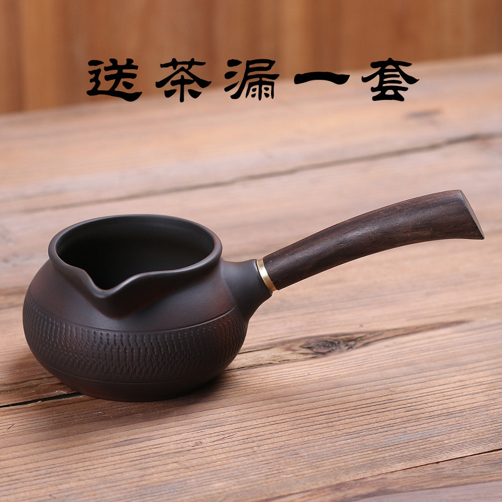 建水紫陶公道杯茶海功夫配件图片