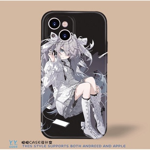 可爱lolita蝴蝶结少女适用iPhone16promax苹果15光面全包14黑框磨砂磁吸华为p70小米13三星A54手机软壳 二次元