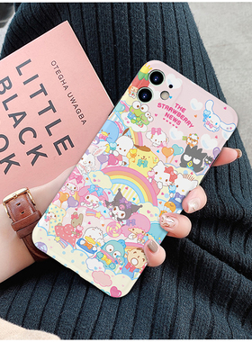 三丽鸥乐园库洛米玉桂狗适用iPhone14promax苹果13全包12防摔华为nova7/8/9小米12opporeno5菲林光面手机硬壳