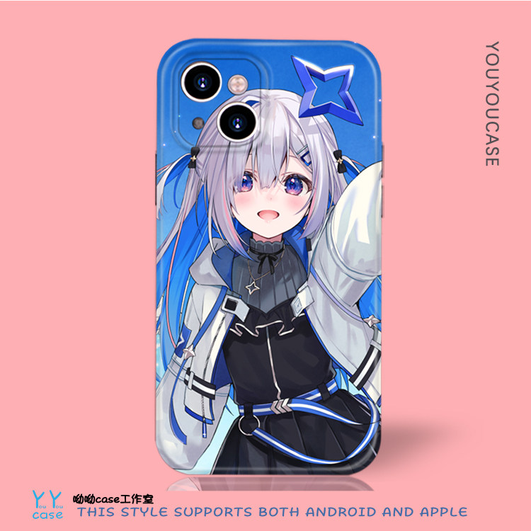 二次元超萌天音彼方少女适用于iPhone17imd磁吸苹果16promax菲林全包光面小米14vivos30opporeno15手机壳女生