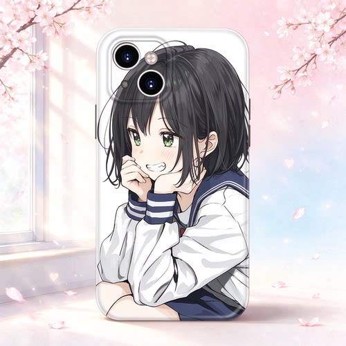 日系校园可爱二次元水手服女孩适用iPhone18promax磁吸imd苹果17全包菲林光面opporeno16vivoiqoo12手机软壳