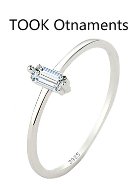 TOOK Otnament新款S925纯银爪牙镶钻戒指女送朋友毕业季小饰品ins