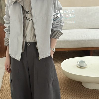 Miss Rao欣尧AOT-假两件设计夹克短款外套档口力推款短外套