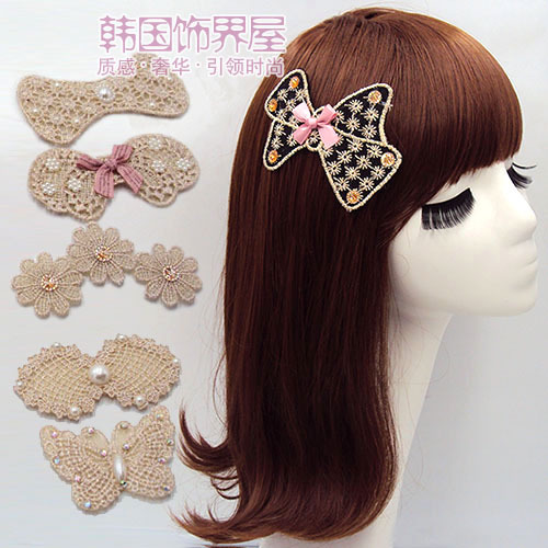 韩版刘海贴发贴蕾丝刘海神器满