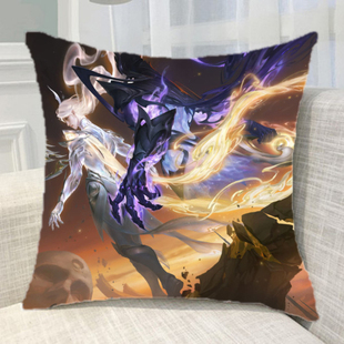 王者荣耀莱西奥神罪铠傩神司兰陵王万灵伏威曹操蚩奼抱枕靠垫定做