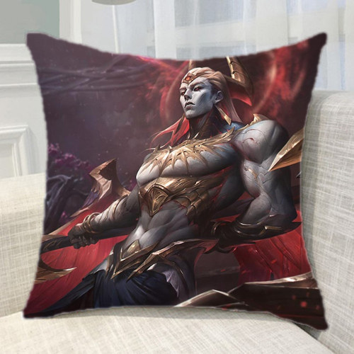 英雄联盟LOL新不落魔锋玉剑传说海龙王亚恒抱枕靠垫礼物等图定做