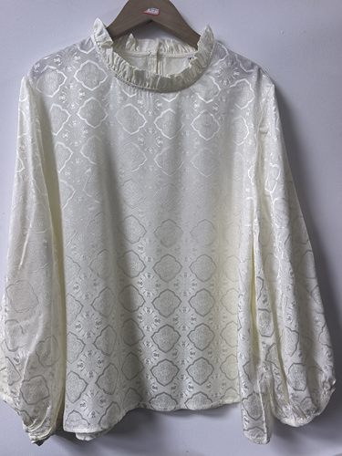 2026新款100%桑蚕丝上衣花苞领