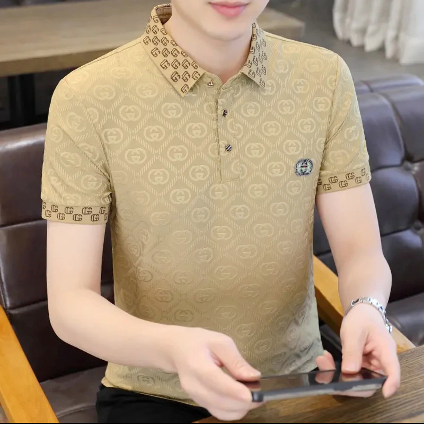 今泽男装专柜正品2026夏季新款高档男士POLO衫休闲时尚短袖T恤潮