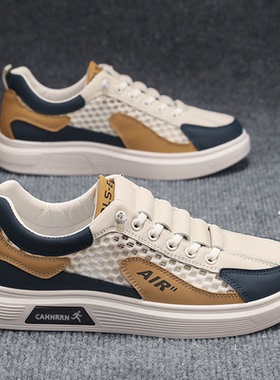 福建晋江鞋厂品牌男鞋飞行员帕拉鞋官方旗舰店男士透气冰丝板鞋子