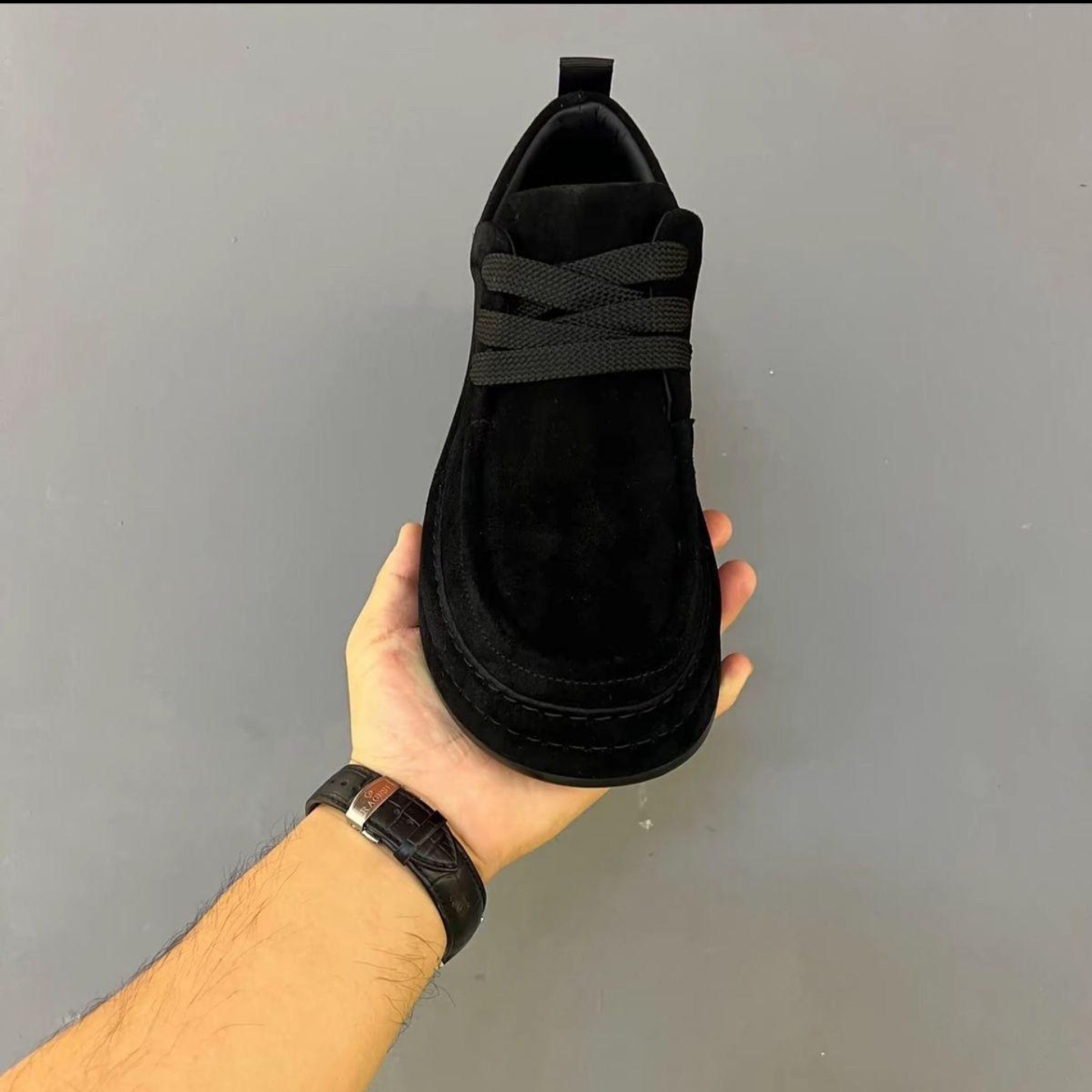 玟若男鞋旗舰店2025秋季新款时尚休闲鞋男士一脚蹬软底纯色散步鞋