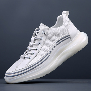 帕拉鞋男款2026新款头层牛皮鞋真皮老爹鞋男士软底轻便休闲运动鞋