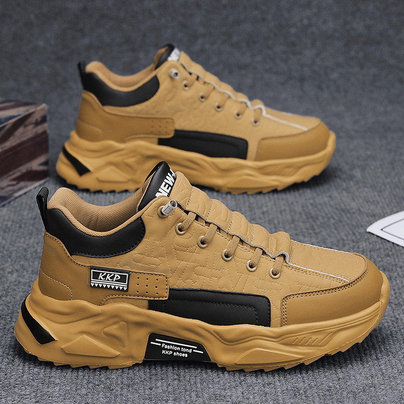 帕拉鞋男款2025新款秋季男士厚底老爹鞋防滑运动休闲鞋软底跑步鞋