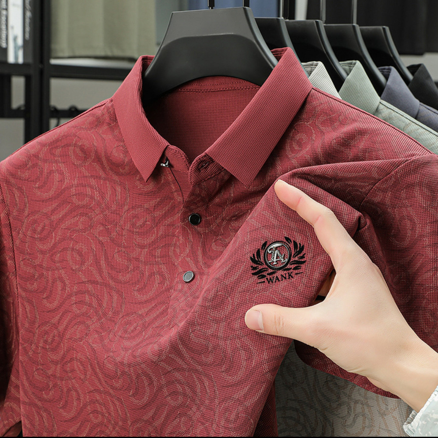 点击率甄选男装2026新款高档男士冰丝短袖夏季T恤商务休闲POLO衫