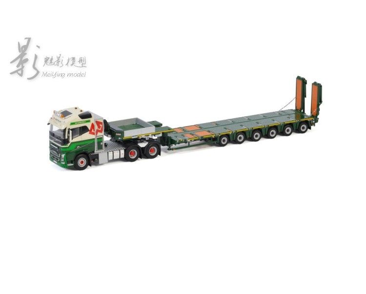 WSI 1:50 VOLVO FH4 GLOBETROTTER卡拖车模型Westdijk Se 01-3184