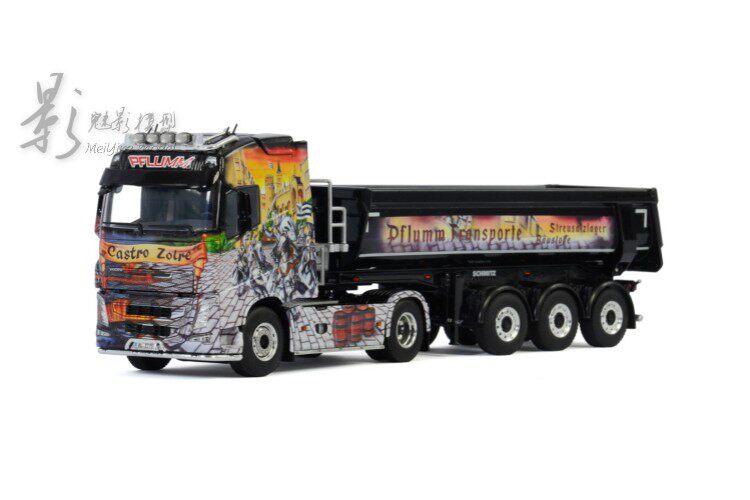 wsi 1:50 沃尔沃volvo fh4 4x2翻斗卡车合金车模型pflumm#01-2992