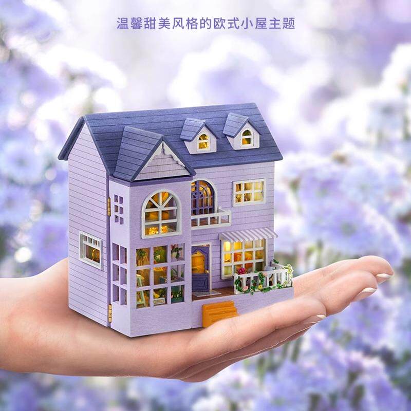 迷你多层小房间diy手工礼物可开合小屋木质节日生日送女孩闺蜜
