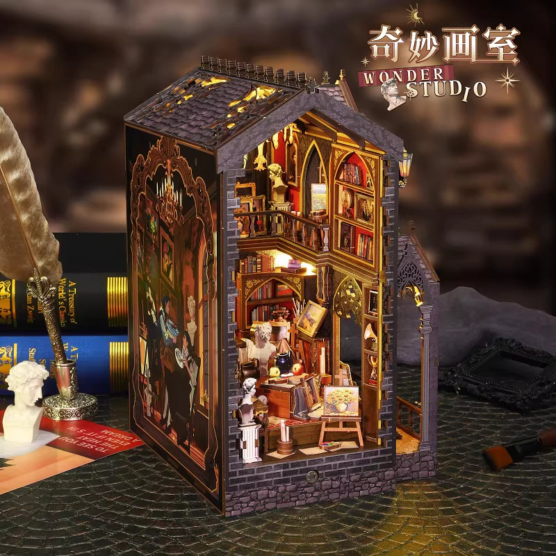 【清仓捡漏价】书立diy手工小屋拼装建筑模型微缩场景小房子摆件