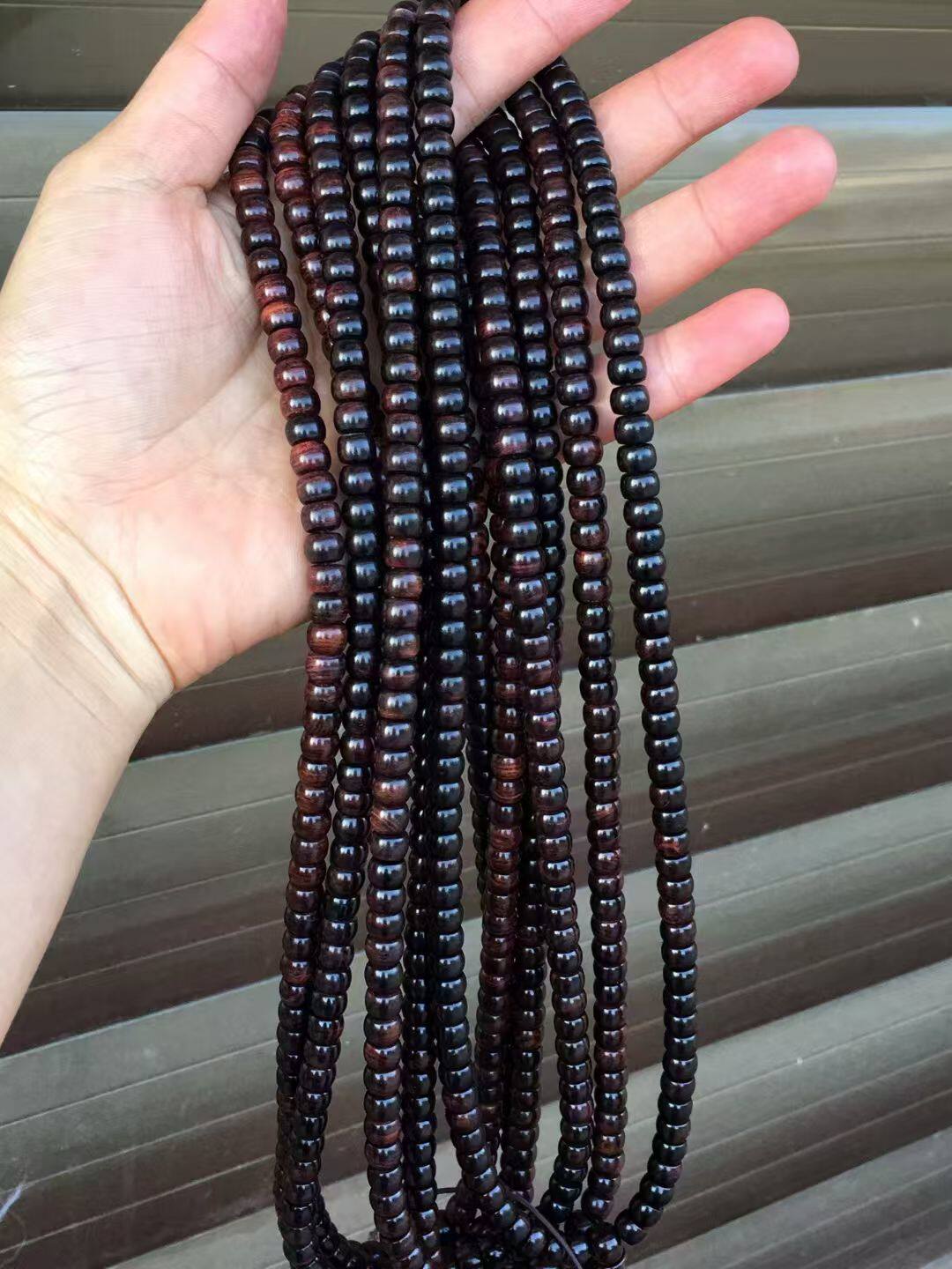 正宗海南黄花梨老料紫油梨5&times;7&times;108颗直切珠油性十足高油高密度