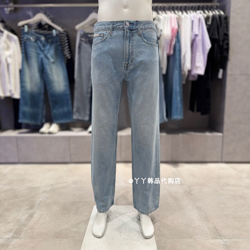 CK JEANS韩国正品直邮代购26春4RG718G男士时尚90S直筒休闲牛仔裤