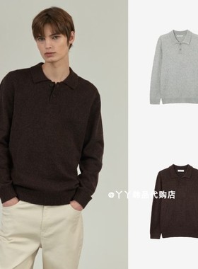 韩国正品直邮代购 Mind Bridge 25秋MZKT7103男士时尚纯色针织衫