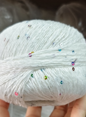 春夏亮片棉线织短袖纯棉吸汗透气