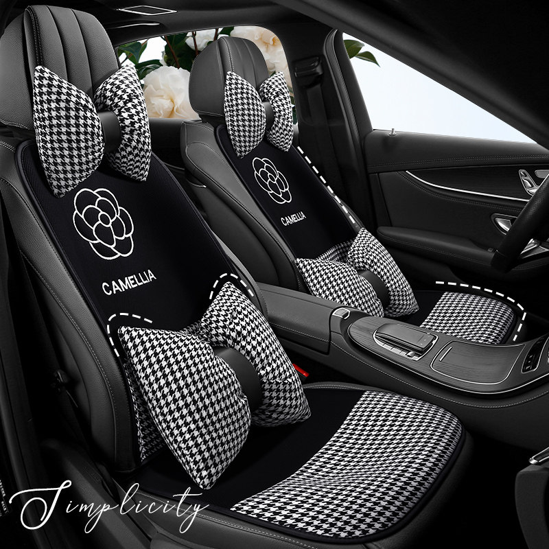 奔驰C300L/C180L/C200L/C260L汽车坐垫卡通可爱三件套四季座椅套