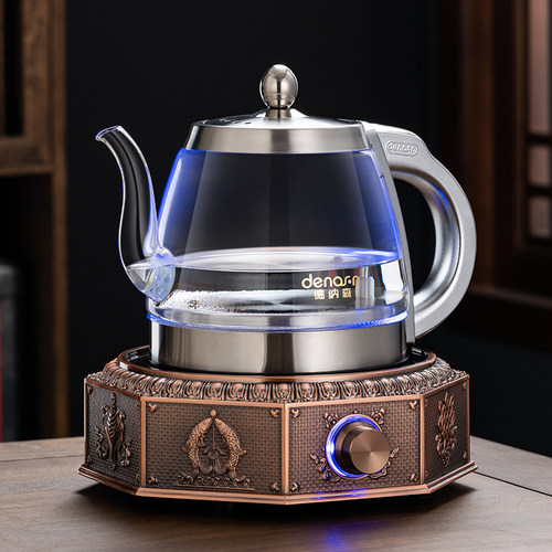 德纳玻璃泡茶茶具智能底部电水壶