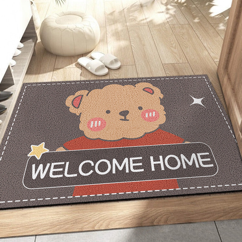 卡通入户门地垫家用进门丝圈可裁剪脚垫门口门垫防滑蹭土玄关地毯,居家布艺,家用脚垫,淘宝优惠券,粉丝福利购,淘宝优惠卷