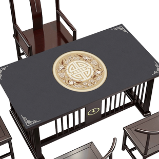 新中式桌垫硅胶茶几垫胡桃木桌布防水防油免洗餐桌垫保护桌面家用