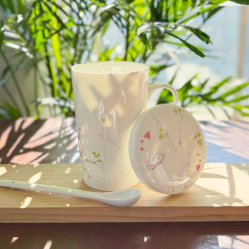盖不带孔460ML女士茶杯个人专用