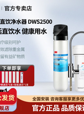 美国3M净水器家用直饮DWS2500-CN厨房净水机水龙头自来水过滤器