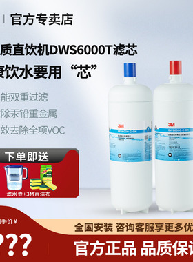 3M净水器滤芯双子净智系列DWS6000T-CN 4000T 2500T 2000T通用