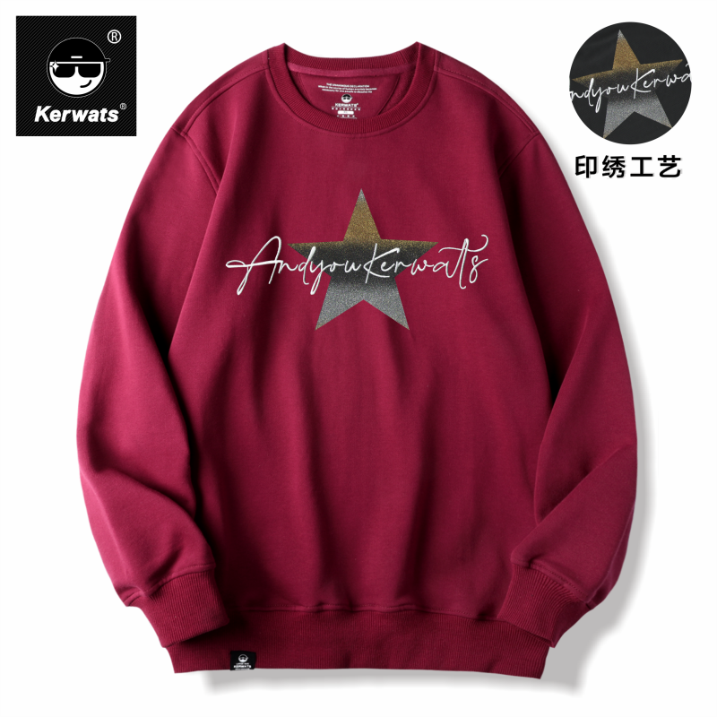 春秋冬男女情侣纯棉休闲圆领卫衣