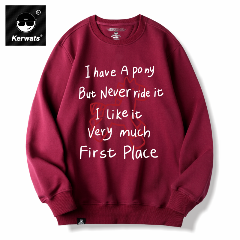 春秋冬男女情侣纯棉潮牌圆领卫衣