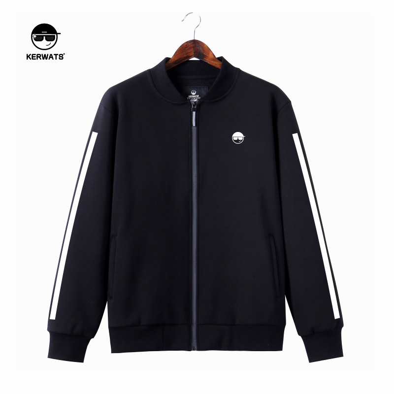 开衫卫衣肥佬上衣服加绒厚冬装