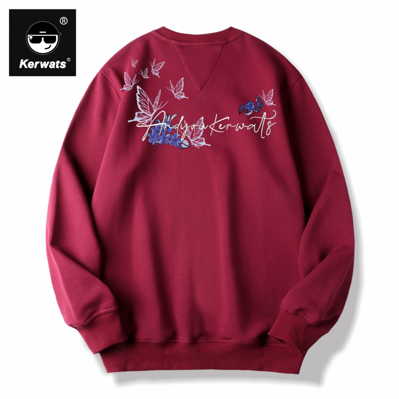 秋冬大码男女情侣款休闲圆领卫衣